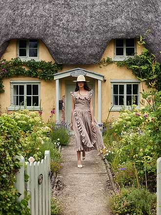 LENA HOSCHEK | Kleid TEMPERANCE | braun