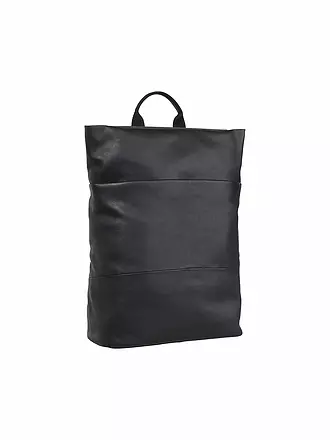 LEONHARD HEYDEN | Leder Rucksack Hamburg | schwarz