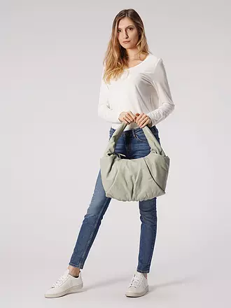 LES VISIONNAIRES | Ledertasche - Hobo Bag GRETA | schwarz