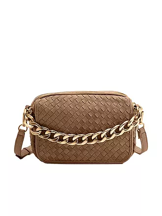 LES VISIONNAIRES | Ledertasche - Umhängetasche EMILY WEAVE | beige