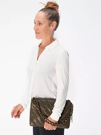 LES VISIONNAIRES | Ledertasche - Umhängetasche VERA QUILTING | schwarz