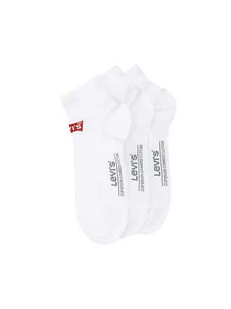 LEVI'S® | Sneaker Socken 3er Pkg. Batwing jet black | weiss