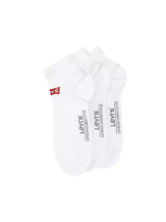 LEVI'S® | Sneaker Socken 3er Pkg. Batwing white | hellgrau