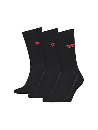 LEVI'S® | Socken 3-er Pkg. jet black | schwarz