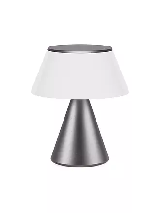 LEXON | LED Lampe LUMA M 10,8cm Alu Finish | grau