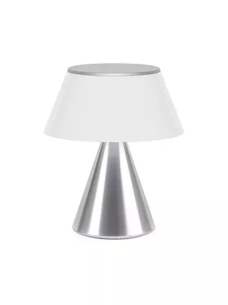 LEXON | LED Lampe LUMA M 10,8cm Dark Red | silber
