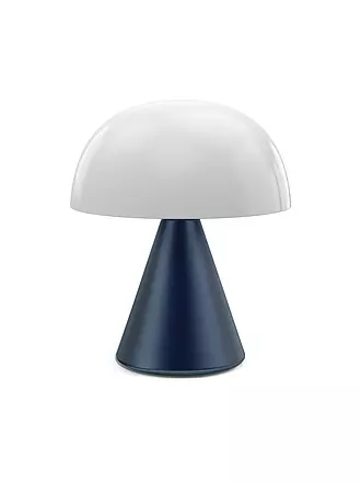 LEXON | LED Lampe MINA L 17cm Alu Finish | dunkelblau