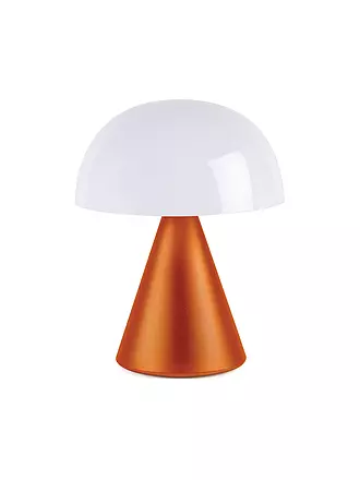 LEXON | LED Lampe MINA L 17cm Alu Finish | orange