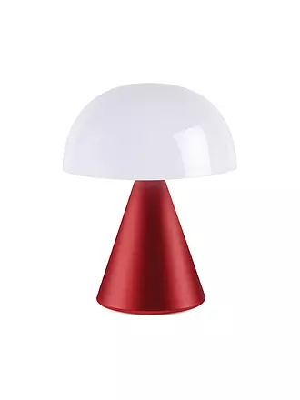 LEXON | LED Lampe MINA L 17cm Alu Finish | dunkelrot