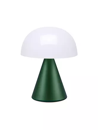 LEXON | LED Lampe MINA L 17cm Alu Finish | dunkelgrün