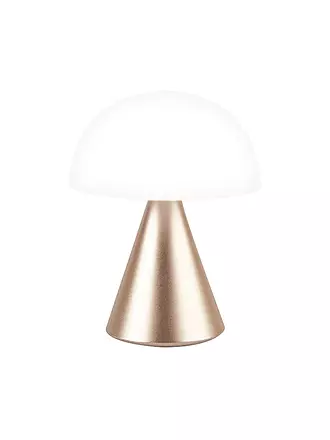 LEXON | LED Lampe MINA L 17cm Soft Gold | dunkelrot