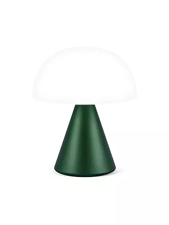 LEXON | LED Lampe MINA M 11cm Dark Green | hellblau