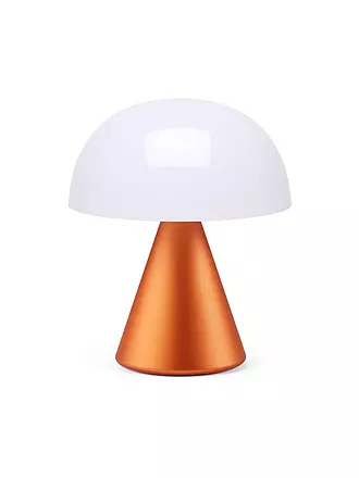 LEXON | LED Lampe MINA M 11cm Gun Metal | orange