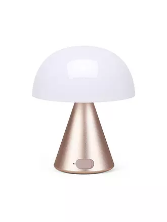 LEXON | LED Lampe MINA M 11cm Light Pink | gold