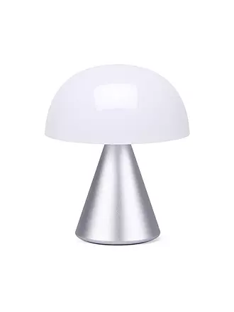 LEXON | LED Lampe MINA M 11cm Orange | silber