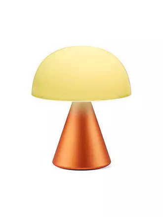 LEXON | LED Lampe MINA M 11cm Orange | dunkelrot