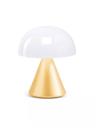 LEXON | Mini LED Lampe MINA 8,3cm Light Yellow | dunkelgrün