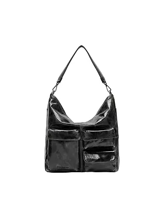 LIEBESKIND BERLIN | Ledertasche - Hobo ARCHIVE LK 204 Medium | schwarz
