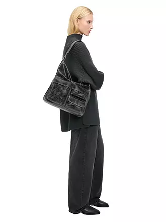 LIEBESKIND BERLIN | Ledertasche - Hobo ARCHIVE LK 204 Medium | schwarz