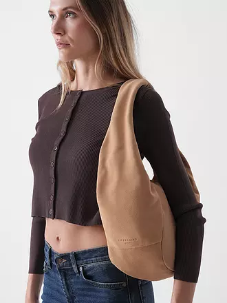 LIEBESKIND BERLIN | Ledertasche - Hobo Bag FARRAH Medium | beige