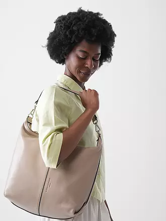 LIEBESKIND BERLIN | Ledertasche - Hobo Bag PARIS Medium | beige