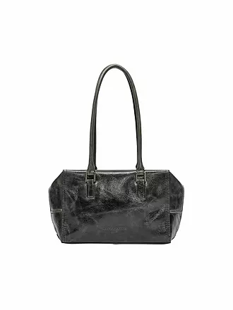 LIEBESKIND BERLIN | Ledertasche - Schultertasche LACK Small | schwarz