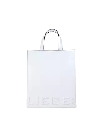 LIEBESKIND BERLIN | Ledertasche - Tote Bag PAPER BAG Medium | weiss