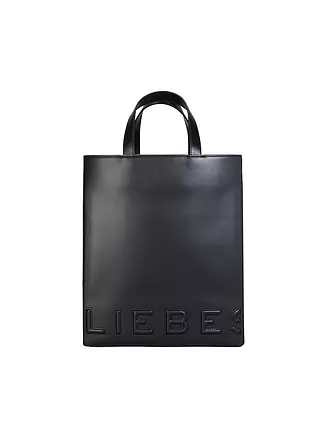 LIEBESKIND BERLIN | Ledertasche - Tote Bag PAPER BAG Medium | schwarz