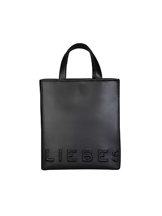 LIEBESKIND BERLIN | Ledertasche - Tote Bag PAPER BAG Small | schwarz