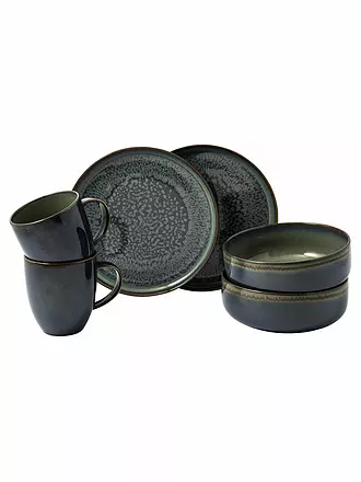 LIKE BY VILLEROY & BOCH | Frühstück - Set Crafted 6-teilig Blueberry | grau