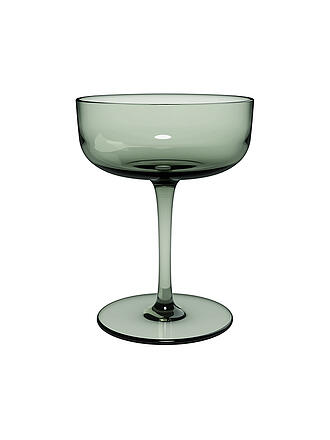 LIKE BY VILLEROY & BOCH | Like Glass Sektschale / Dessertschale Set 2tlg 12x9cm Grape | grau