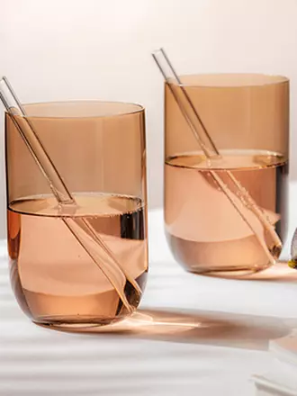 LIKE BY VILLEROY & BOCH | Longdrinkglas 2er Set LIKE GLASS 385ml Sage | orange