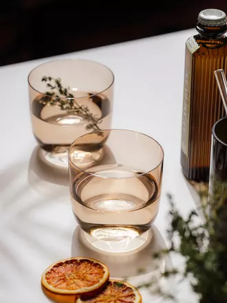 LIKE BY VILLEROY & BOCH | Wasserglas 2er Set LIKE GLASS 280ml Grape | orange
