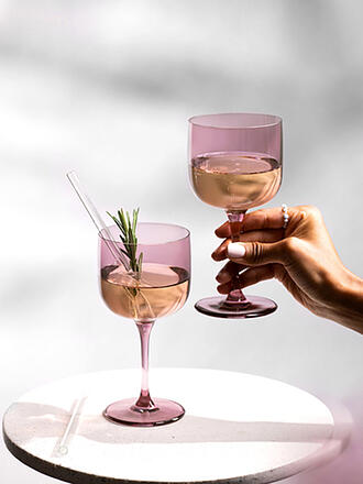 LIKE BY VILLEROY & BOCH | Weinglas/Weinkelch 2er Set LIKE GLASS 270ml Grape | hellblau