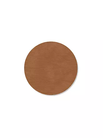 LIND DNA |  Glasuntersetzer 10cm CORDUROY RUND Nature | dunkelgrün