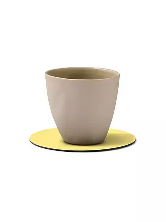 LIND DNA | Glasuntersetzer 10cm CIRCLE Yellow | rot