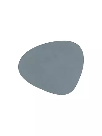 LIND DNA | Glasuntersetzer 11x13cm CURVE Nupo Oval Yellow | hellblau