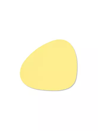 LIND DNA | Glasuntersetzer 11x13cm CURVE Nupo Oval Yellow | rot
