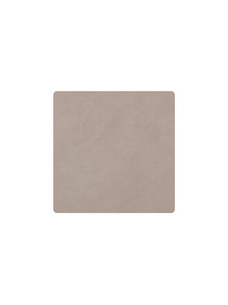LIND DNA | Leder-Untersetzer eckig 10x10cm Light Blue | hellgrau