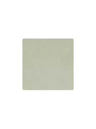 LIND DNA | Leder-Untersetzer eckig 10x10cm Light Blue | olive