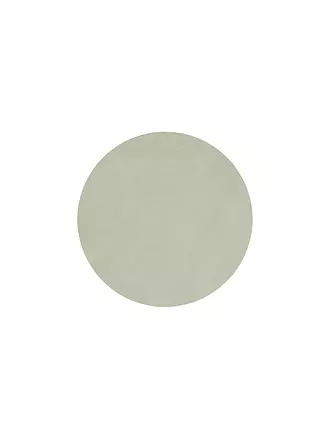 LIND DNA | Leder-Untersetzer rund 10cm Olive Green | rot