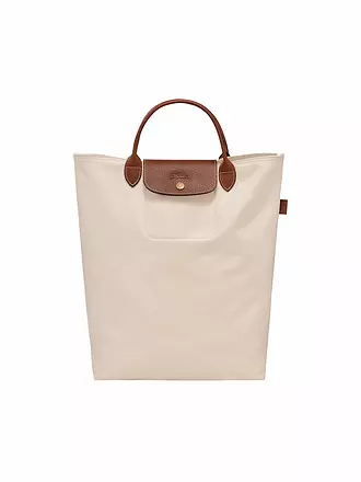 LONGCHAMP |  Le Pliage Original Shopper Medium, Stahl | creme