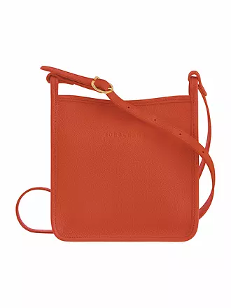 LONGCHAMP | Le Foulonné Umhängetasche mit Reißverschluss Small, Nude | rot