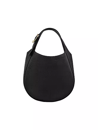 LONGCHAMP | Le Foulonne Handtasche Small, Capre | schwarz