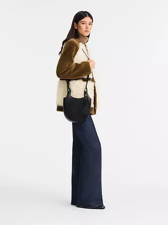 LONGCHAMP | Le Foulonne Umhängetasche Small, Capre | schwarz