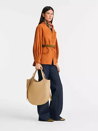 LONGCHAMP | Le Foulonne Umhängetasche XLarge, Noir | creme