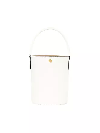 LONGCHAMP | Le Pliage Cuir Beuteltasche White | weiss