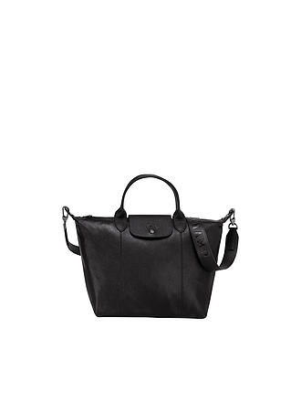 LONGCHAMP | Le Pliage Cuir Handtasche, Black | gelb