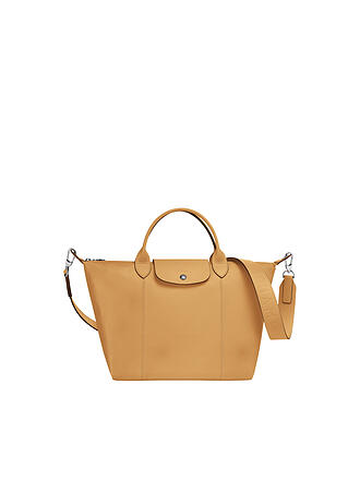 LONGCHAMP | Le Pliage Cuir Handtasche, Black | gelb