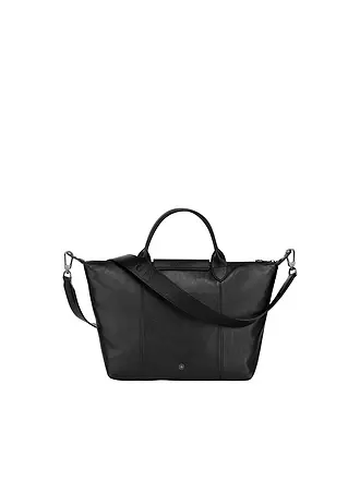 LONGCHAMP | Le Pliage Cuir Handtasche, Black | schwarz